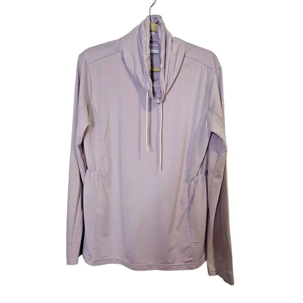 Columbia lavendar colored long sleeved athletic top. Size XL.
